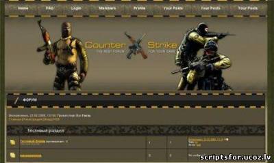 Шаблон Counter-Strike Forum.