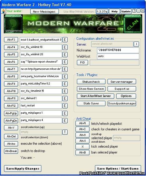 [MW2] Hotkey Tool 7.40