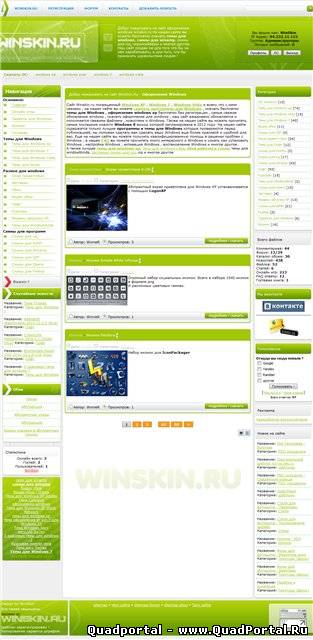 Оригинал шаблона winskin.ru + PSD макет от winskin